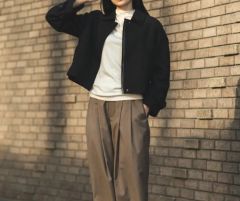 い*可様 JW Anderson 2014SS ダブルブレストコート ネイビー - メルカリ