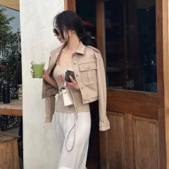 ＋D by DECO SUGAI ダウンポンチョ M メタリックレッド タグ付き 