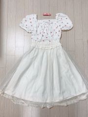 新品 Katie ケイティ 日本製 花柄オフショルダーブラウス ピンク