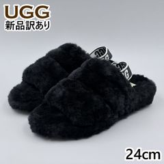 極美品✨️UGG アグ 厚底 ディスコクロススライドサンダル ボア 24