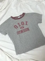 O!Oi Tシャツ グレー/ピンクのサムネイル