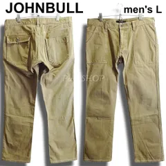 JOHNBULL　ジョンブル　ベイカーワークパンツ　11565　W90cm（W35相当）　ストレート　アシンメトリー　ブラウン / 茶　日本製　メンズ