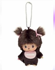 新品未使用タグ付きモンチッチ ベビチッチ SSキーホルダー 女の子 