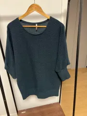 ゴージ ニット 長袖 Tシャツ DARK GREEN 157