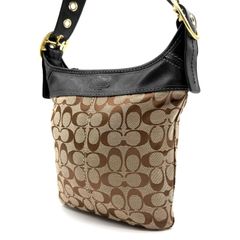 良品 COACH コーチ ショルダーバッグ シグネチャー ソーホーゴールド 