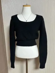 エイブリー アンゴラ クロップド ニット 新品