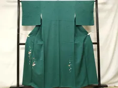 平和屋着物■色留訪問着　刺繍　溢れ松葉吹き寄せ文　鈴乃屋扱い　正絹　逸品　CABF9544ev