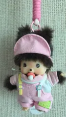 モンチッチ ぬいぐるみ ピンク キーホルダー