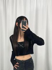 SENEE♡cropped sheer cardigan~2点set~ - メルカリ