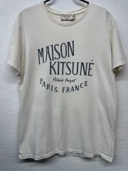 美品】メゾンキツネ パームツリー Tシャツ 白 XS ユニセックス 半袖 