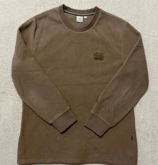 シュプリーム ノースフェイス ロンT ブラウン XL ガーメントダイ 長袖