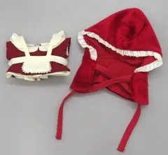 【中古】ぬいぐるみ 赤ずきんセット(レッド) いつぬいおきがえシリーズ(ぬいぐるみ衣装)