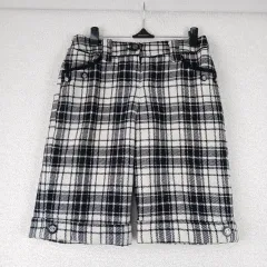 Banila B レディース CHECK柄 ハーフパンツ キュロットパンツ (55)