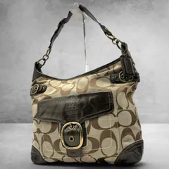 coach soho signature hobo bag shoulder bag bronze brown y2k archive vintage handbag women 2734
