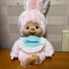 うさぎの着ぐるみ モンチッチ チムたん ぬいぐるみ ピンク フラワー