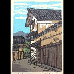 木版画 海と天主堂 Nanpu サイン入り - メルカリ