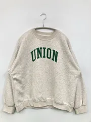 スウェット グレー コットン 裏起毛 前面プリント 長袖