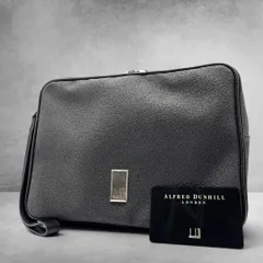 ダンヒル クラッチバッグ セカンドバッグ メンズ レザー PVC ダブルジップ ビジネス 高級 dunhill clutch bag double zip leather pvc mens luxury business bag 2738