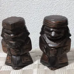 北海道の伝統的な民芸品であるアイヌの木彫り人形（ニポポ人形）