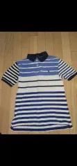 ポロ ラルフローレン ストライプ 半袖 カラーTシャツ キッズ 14-16