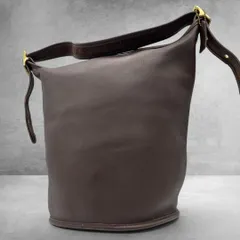 オールドコーチ バケツ型 グラブタンレザー vintage archive Vintage Coach XL Leather Bucket Bag 2741
