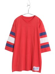 80s USA製 チャンピオン フットボール Tシャツ メンズ L ヴィンテージ