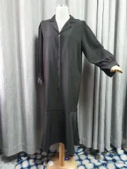 マーメイド ブラック マキシワンピース
