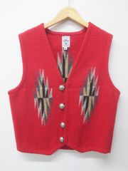 50s 60s オルテガ ベスト ロング ポケ付 44 XL チマヨ ビンテージ