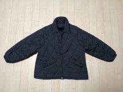 URBANRESESRCH キルティング ノーカラー ダウン ロングコート 黒 
