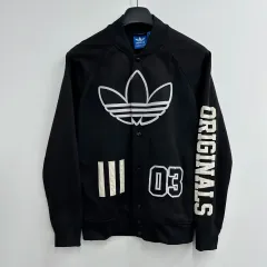 90 adidas ビックロゴ レタリング メンズ ブルゾン ジャケット