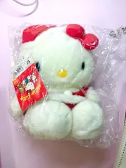 クリスマス サンタ hello kitty(ハローキティ) レトロキティー ぬいぐるみ (1998年 未開封)