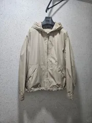 L) ZARA ザラ ベージュ フード ジップアップ ジャケット 4410 823