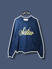 90sLottoロット刺繍ロゴスウェットネイビークルーネック - メルカリ