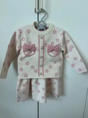 女の子 ニット スーツ ニット スカート セットアップ