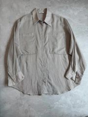 サステンカラー M シャツ 無地 ベージュ 通勤 日本製 サステン - メルカリ