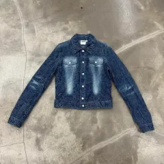 00年代 ヴェルサーチェ ベイズリー デニムジャケットのサムネイル