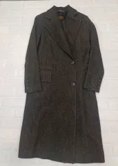 ほぼ新品 Vivienne Westwood ヴィヴィアン・ウエストウッド ヘリンボーン ロングコート サイズ38のサムネイル