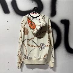 ヴェルサーチ セットアップ スウェットパーカー パンツ 総柄 Lサイズ 