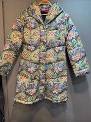 AIGLE 花柄ダウンジャケット サイズ36 - メルカリ