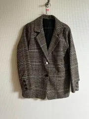 ブラウン CHECK ジャケット
