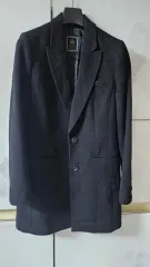 KEITH レディース カシミア100 ブラック コート 55のサムネイル