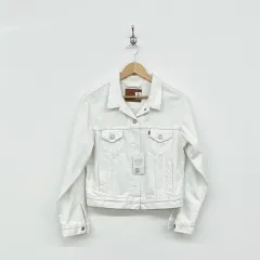リーバイス 白 デニム ジャケット レディース Mサイズ