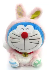 【中古】ぬいぐるみ ドラえもん(ピンク) うさ耳ぽってりお手玉ぬいぐるみ 「ドラえもん」