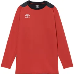 umbro(アンブロ) 長袖GKシヤツ サッカーゲームシャツ (uf5fls01ma-rd00)、レッド