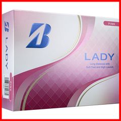 BRIDGESTONE LADY Golf Balls, 2025 Model, 12-Pack, Pink, L5PXJ