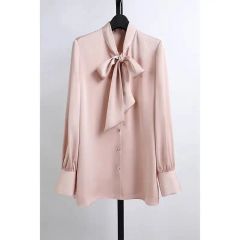 舞*様 完売品Sov. / オーガンジーフラワーボウタイシャツ ピンク美品