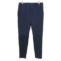 ニジュウゴルフ ロングパンツ ナイロンパンツ ストレッチ キルティング ゴルフウエア ボトムス メンズ Lサイズ ネイビー 23区GOLF 【中古】のサムネイル