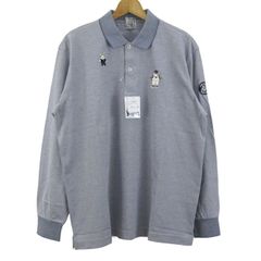 良品】90s Disney 101匹わんちゃん 長袖 ポロシャツ グレー M - メルカリ