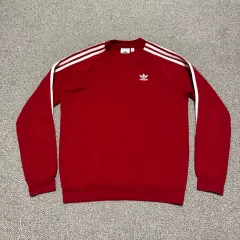 Xs アディダス 3本線 スウェット レッド