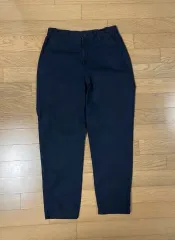 S / ユニクロ レディース リネン テーパード パンツ